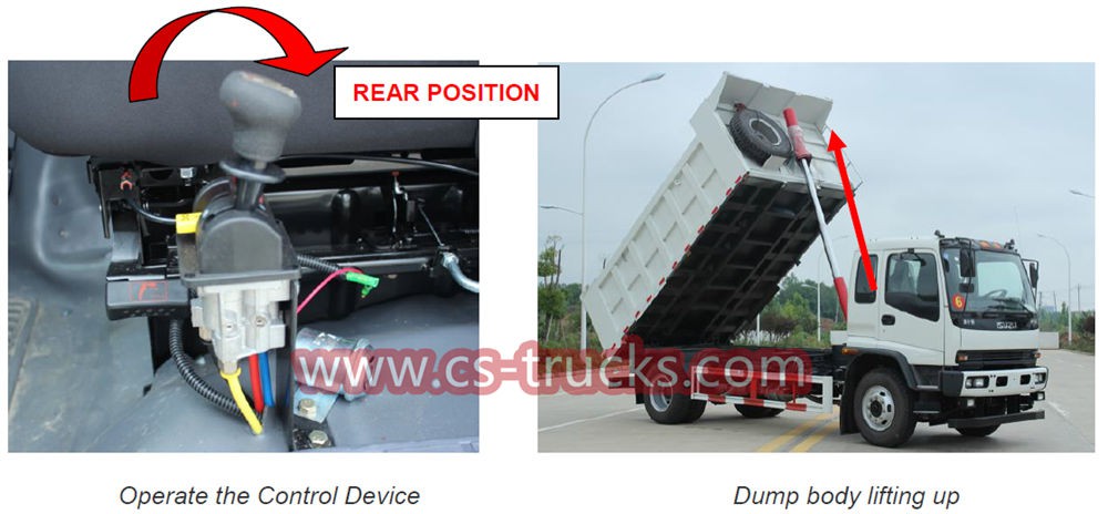 ISUZU dumper truck operation method ISUZU dumper truck operation method