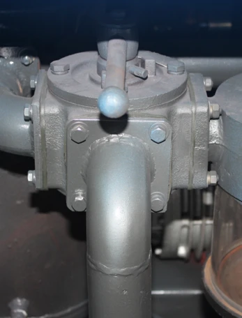 Sewage tanker control valve with non working position Sewage tanker control valve with non working position