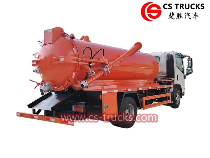 ISUZU 5000L sewer pump truck
