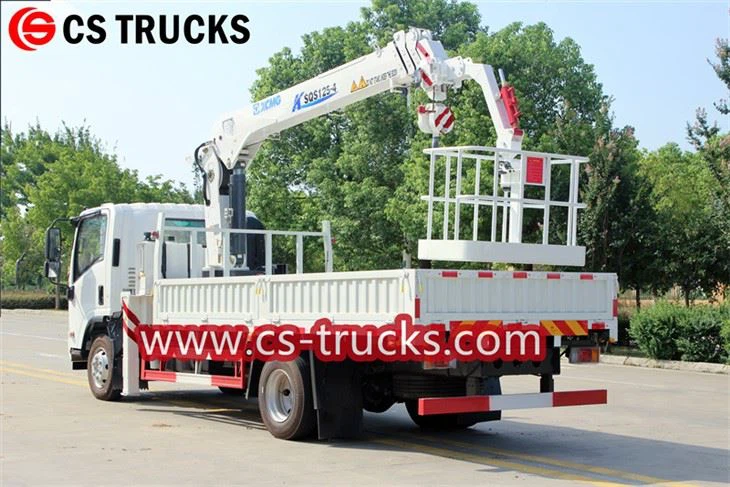 ISUZU 190HP 5tons crane truck with aerial bucket