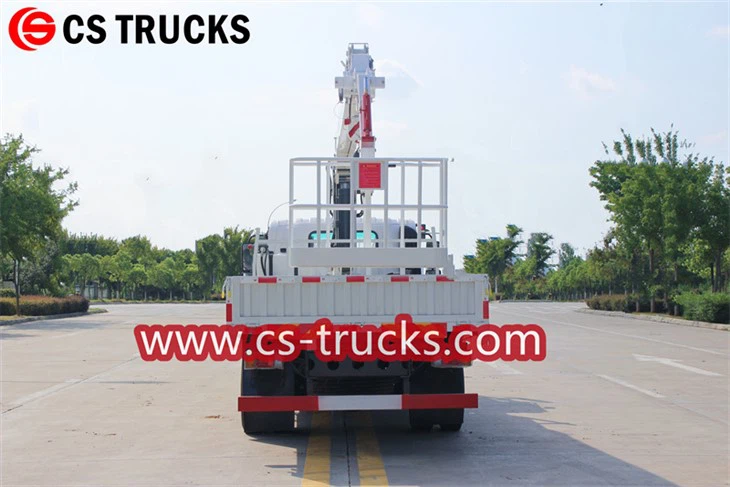 ISUZU ELF 5tons crane truck with aerial bucket
