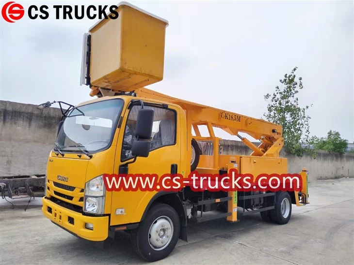 Isuzu NPR Insulation Aerial Lift and Bucket Truck