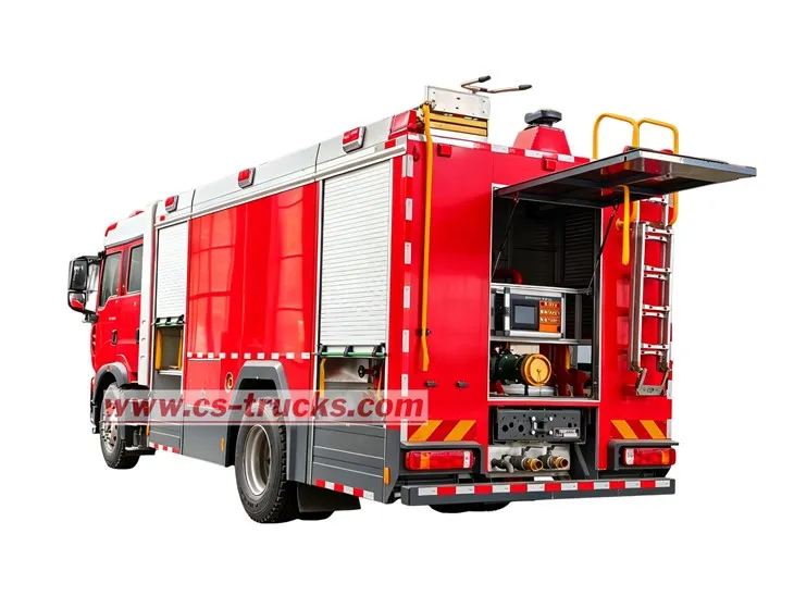 HOWO 4×2 drive fire fighting vehicle