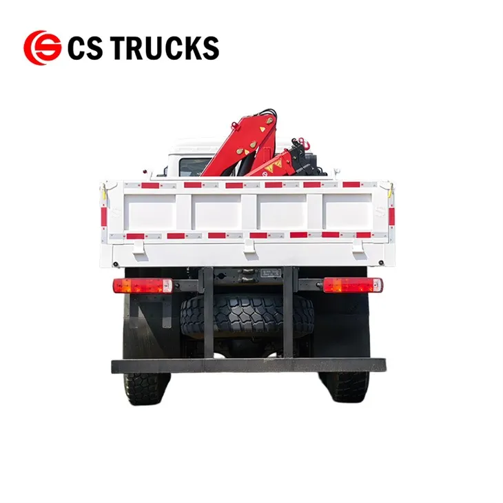 Beiben 6 Wheeler 2642 Offroad Dropside Truck With Crane suppliers