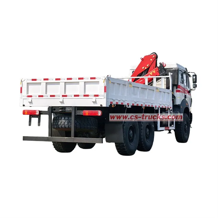 Beiben 6 Wheeler 2642 Offroad Dropside Truck With Crane price