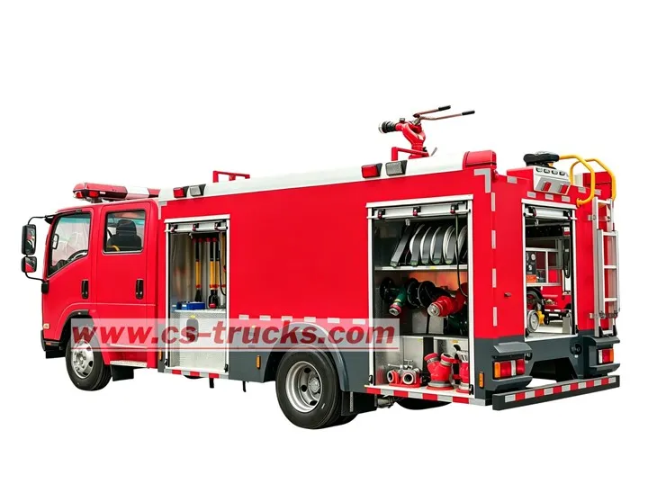Honduras 4000L Pumper Tanker Fire Truck ISUZU factory