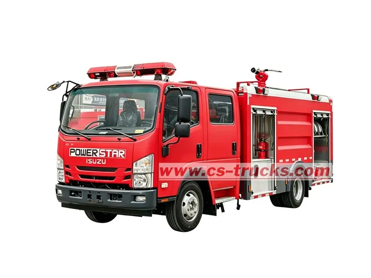 Honduras 4000L Pumper Tanker Fire Truck ISUZU suppliers