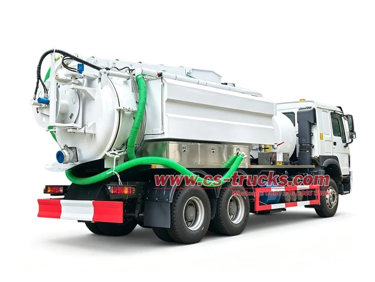 HOWO 10000 Liters Combined Vacuum Jetting Vehicle suppliers