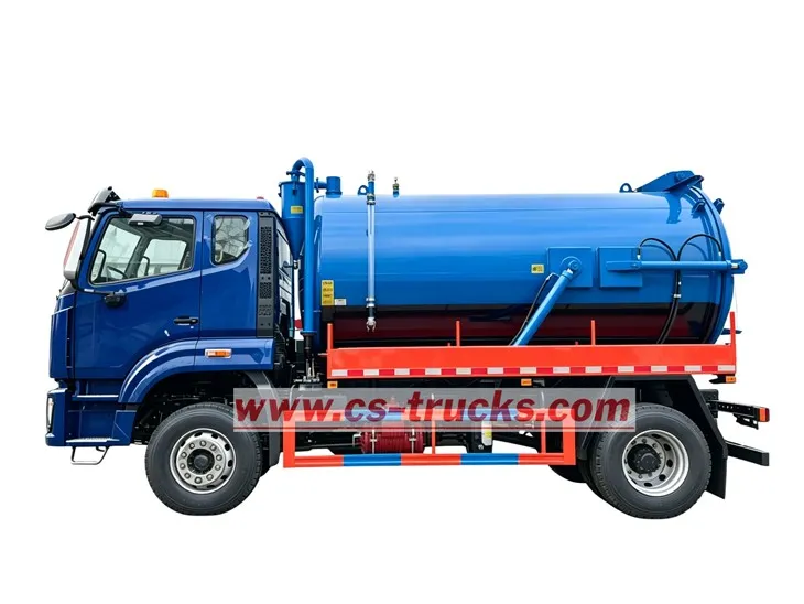 HOWO 4X2 vacuum tanker trailer