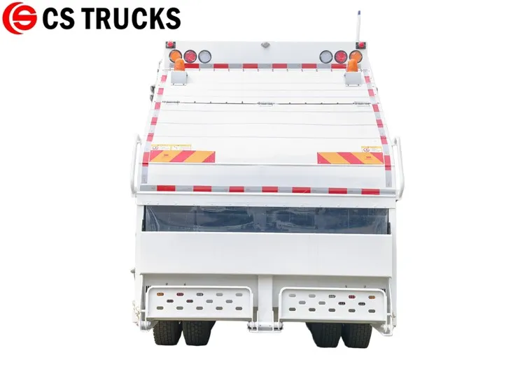 HOWO 6X4 rear load trash trucks for sale