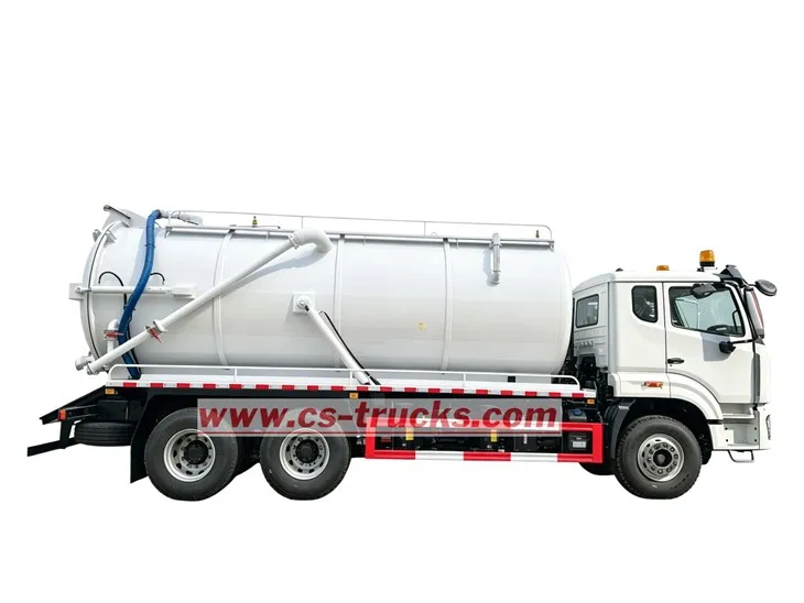 HOWO 20CBM sewage vacuum pump truck