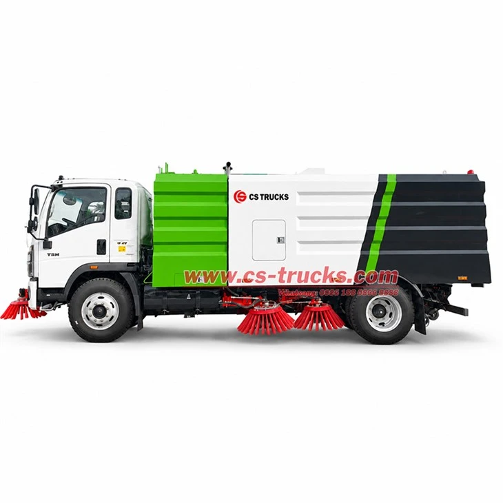 HOWO 4x2 compact road sweeper best for narrow city streets