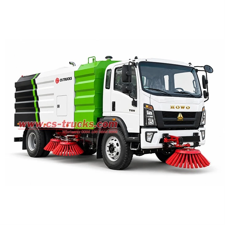 HOWO T3M street sweeper vacuum road cleaner truck for airport