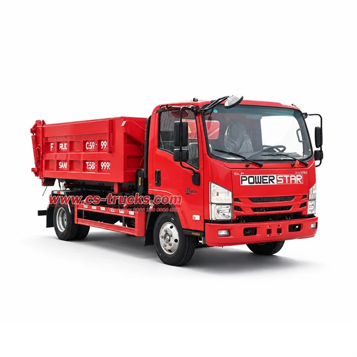 ISUZU 5 Ton 4x2 Swing Arm Truck for Construction Waste Removal Dominican Republic