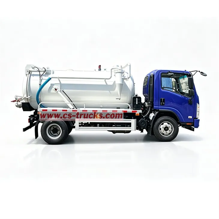 ISUZU 5000 Liters Cesspit Emptier Tanker Truck factory
