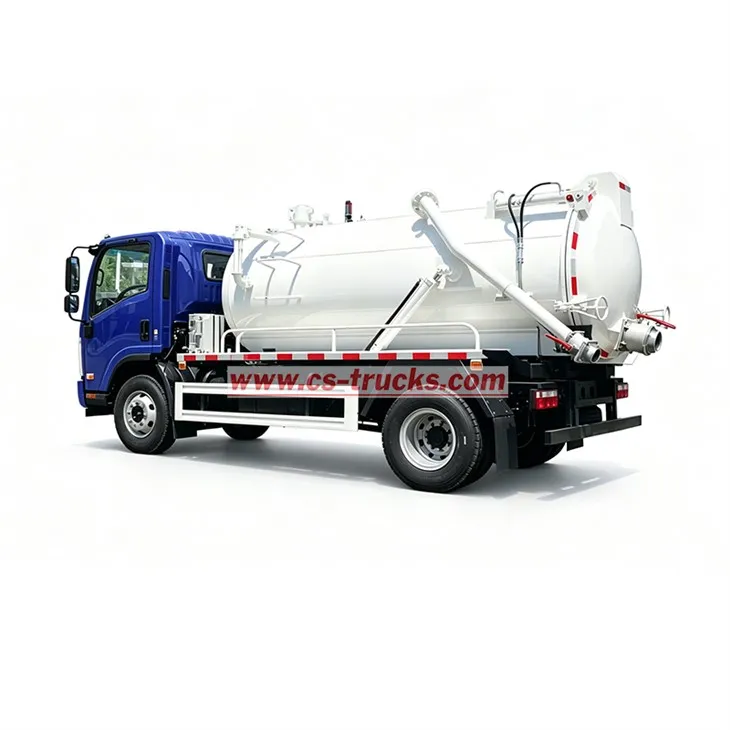 ISUZU 5000 Liters Cesspit Emptier Tanker Truck high quality