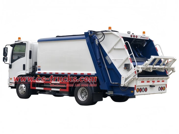 ISUZU Electricity Rear Loader Compactor With 100KW PMSM factory