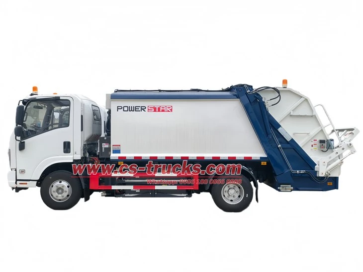 ISUZU Electricity Rear Loader Compactor With 100KW PMSM price