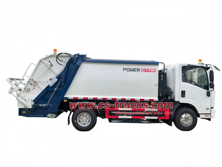 ISUZU Electricity Rear Loader Compactor With 100KW PMSM high quality