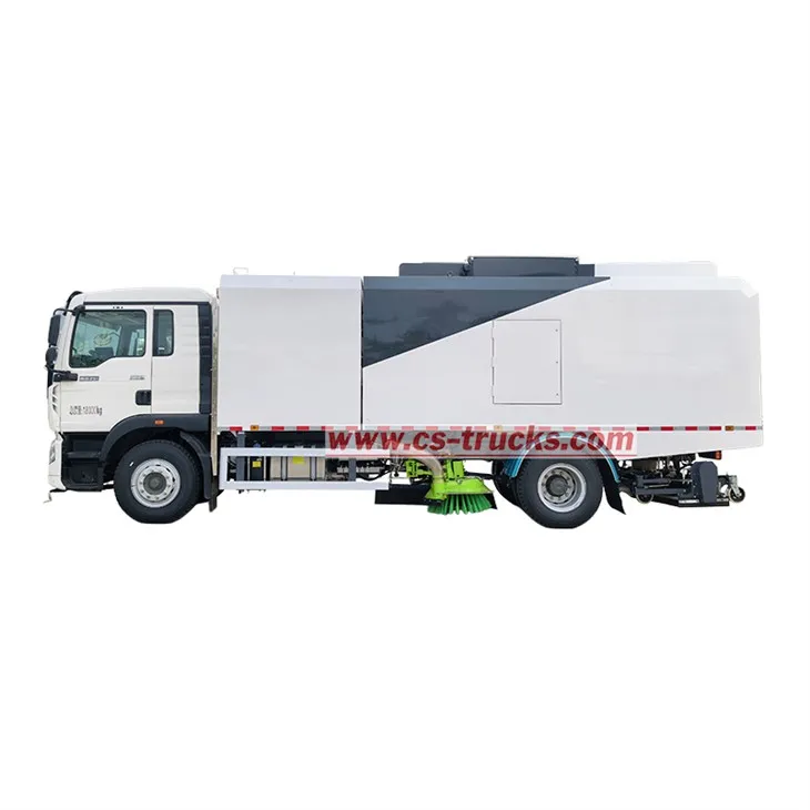 Kenya HOWO Street Sweeper Truck With Broom high quality