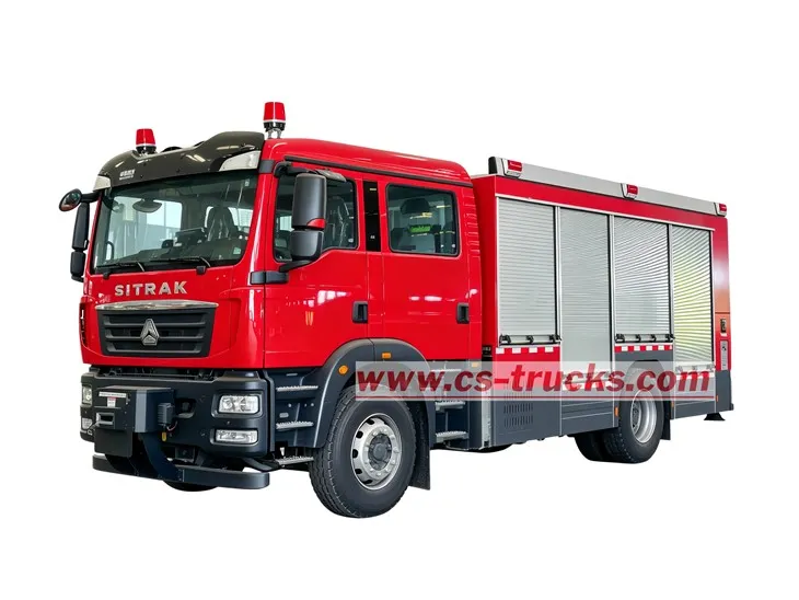SITRAK HOWO foam fire rescue pumper truck