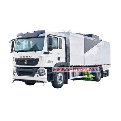 Kenya HOWO Street Sweeper Truck With Broom