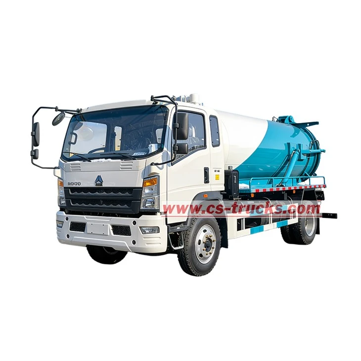 2000 Gallons HOWO Septic Pump Vacuum Truck