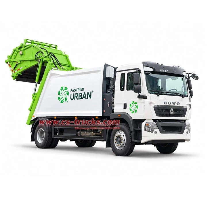 Burkina Faso 14cbm Solid Waste Compactor Truck HOWO