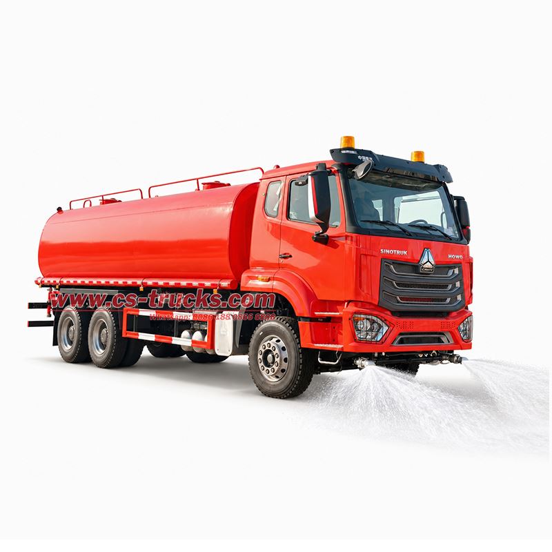 HOWO 20000 Liters Water Bowser Sprinkler Tanker Vehicle