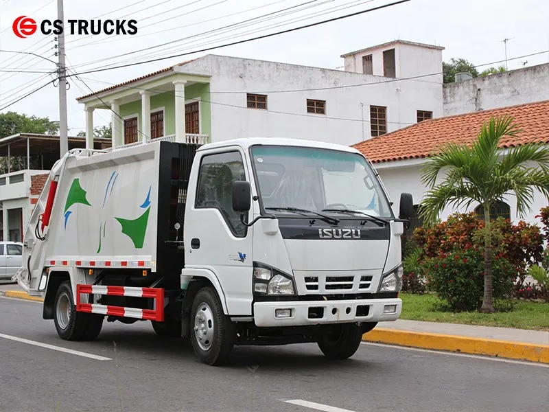 isuzu garbage dumpster compactor truck export to South Africa isuzu garbage dumpster compactor truck export to South Africa
