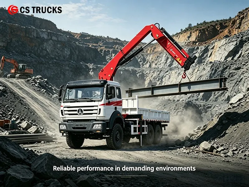 Beiben 6×6 Boom Crane Truck for Construction & Building Materials Beiben 6×6 Boom Crane Truck for Construction & Building Materials