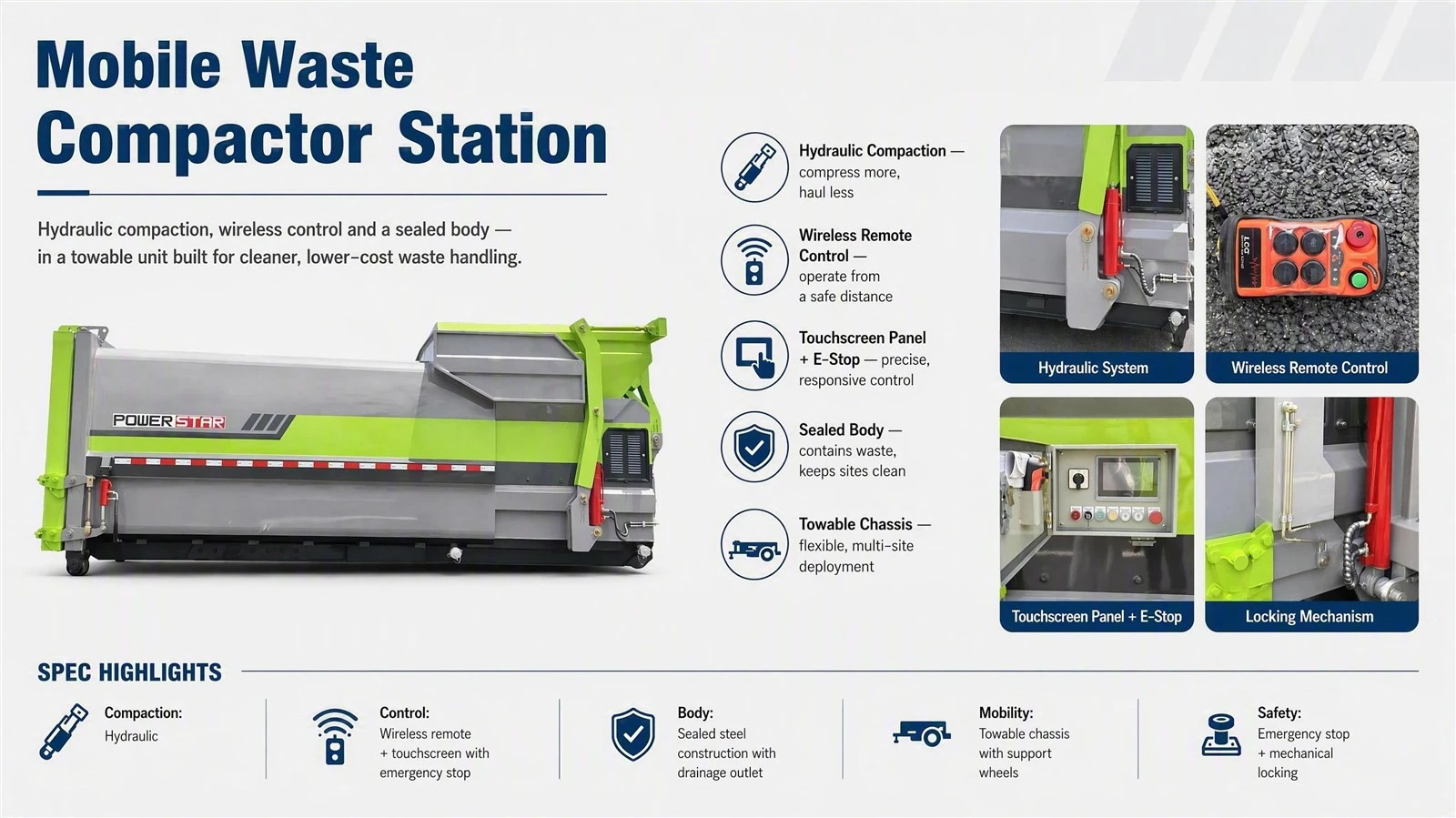 What is a mobile garbage compactor What is a mobile garbage compactor