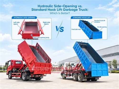 Hydraulic Side-Opening vs. Standard Hook Lift Garbage Truck: Which Is Better?