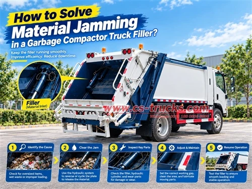 How to Solve Material Jamming in a Garbage Compactor Truck Filler?