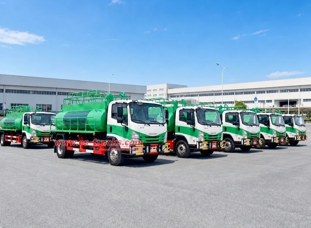 10 Units ISUZU MEC6500 10000L Septic Tank Pumper Truck Export To Yemen