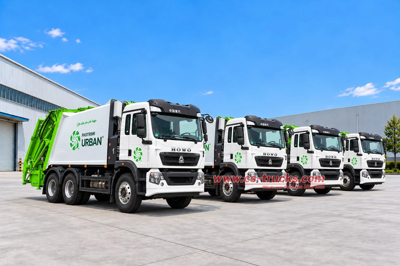 6 Units HOWO Euro 6 Waste Compactor Truck Shipped To West Africa 6 Units HOWO Euro 6 Waste Compactor Truck Shipped To West Africa