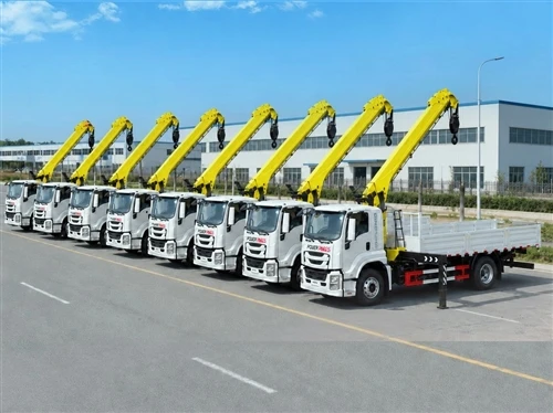 10 Units ISUZU Utility Crane Truck Export To Guinea