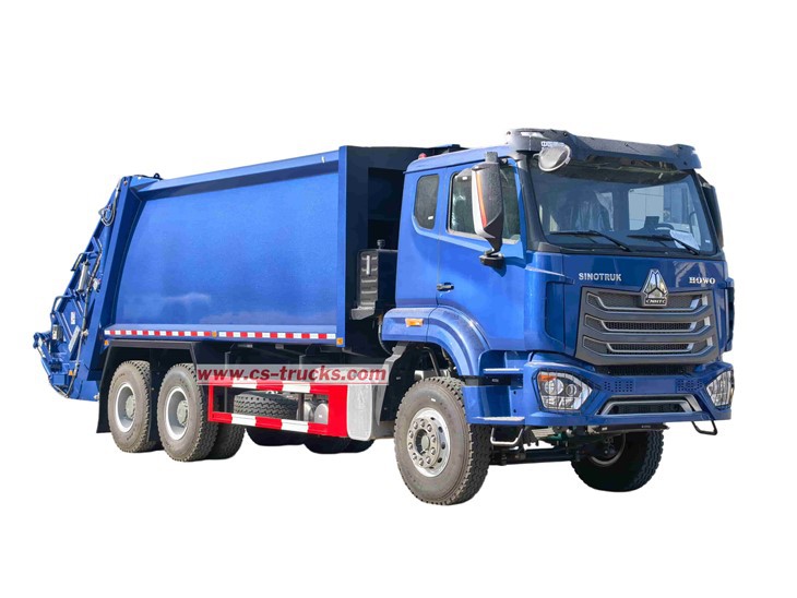 Nigeria HOWO 371HP Waste Compactor Trucks