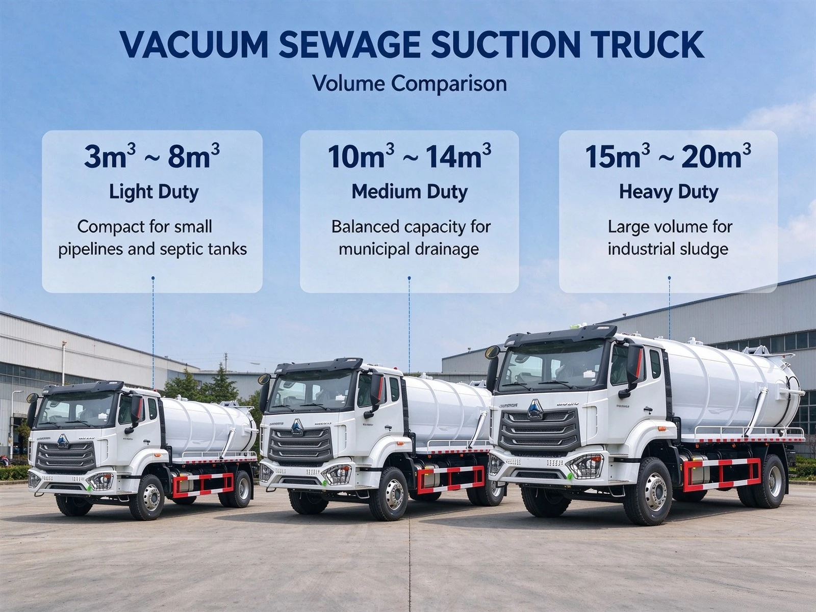 How To Select The Tank Volume Of Vacuum Sewage Suction Truck How To Select The Tank Volume Of Vacuum Sewage Suction Truck