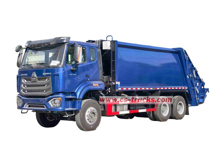 Nigeria HOWO 371HP Waste Compactor Trucks