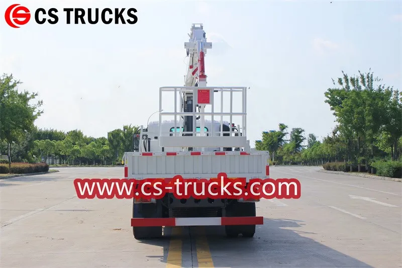 ISUZU ELF 5tons crane truck with aerial bucket ISUZU ELF 5tons crane truck with aerial bucket