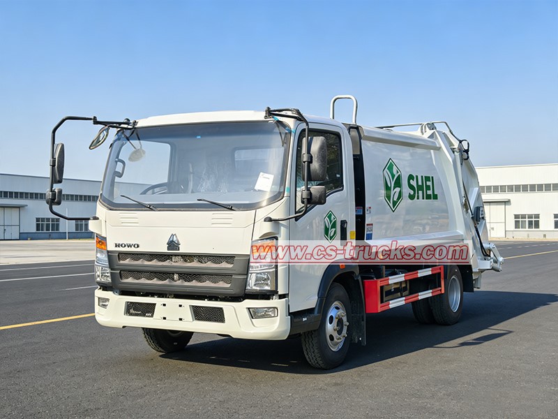 HOWO 7 CBM garbage compactor truck price HOWO 7 CBM garbage compactor truck price