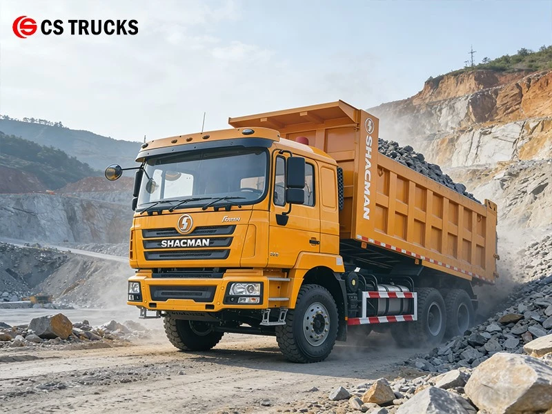 SHACMAN Garbage Tipper Dump Truck For Mining Sites SHACMAN Garbage Tipper Dump Truck For Mining Sites