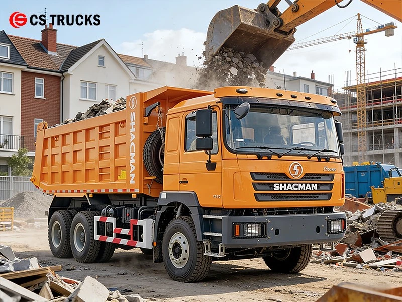 SHACMAN construction dumpster truck For Construction Sites SHACMAN construction dumpster truck For Construction Sites