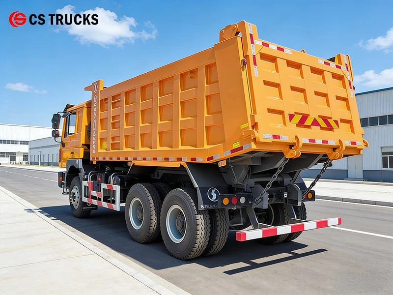 Rear Left View of SHACMAN Construction Dumpster Truck Rear Left View of SHACMAN Construction Dumpster Truck