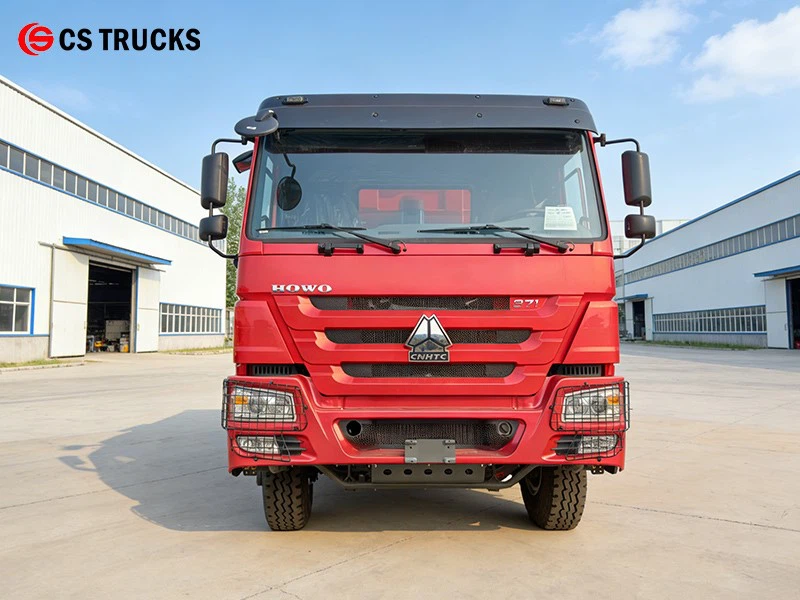 Front View of HOWO 6x4 Dumpster Hauler Truck Front View of HOWO 6x4 Dumpster Hauler Truck