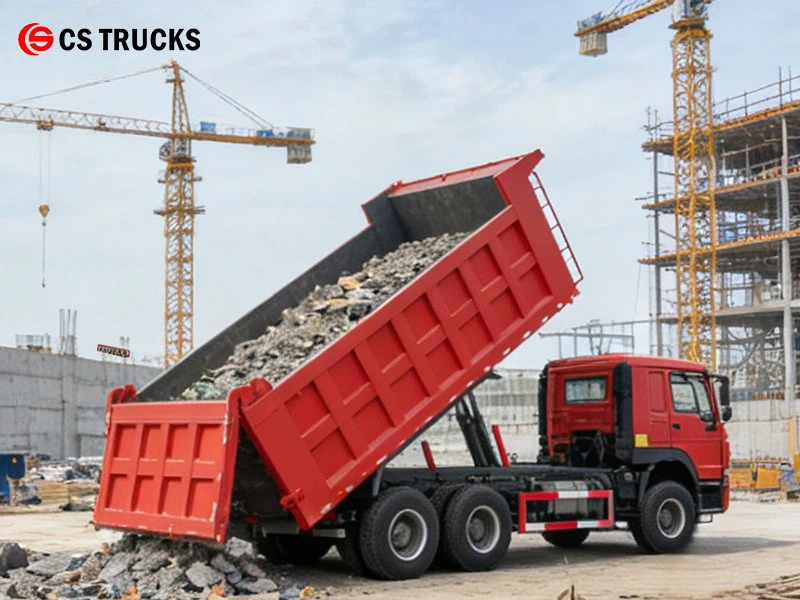 HOWO Construction Dumpster Truck for Construction Sites HOWO Construction Dumpster Truck for Construction Sites