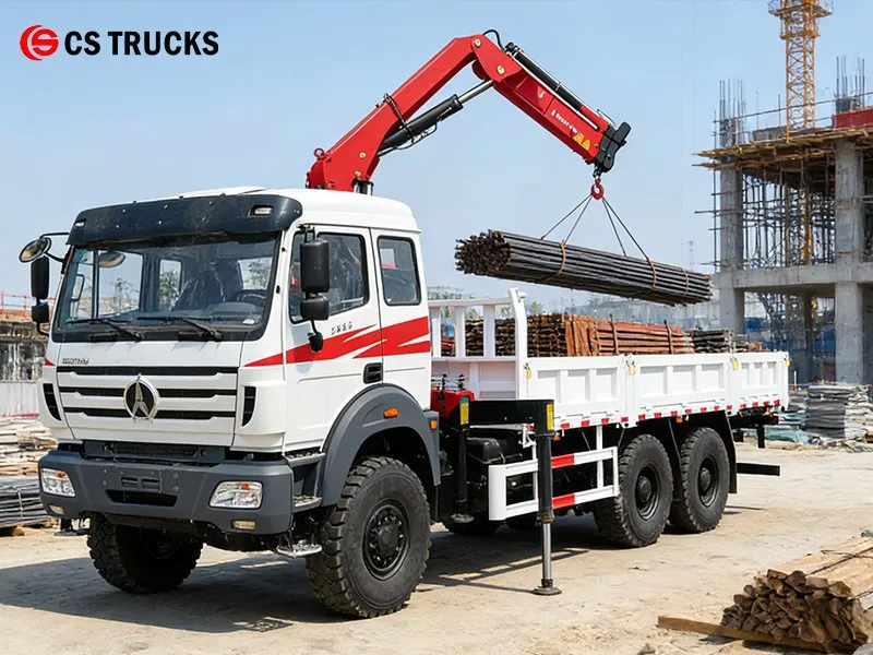 Beiben 6×6 Boom Crane Truck for Construction & Building Materials Beiben 6×6 Boom Crane Truck for Construction & Building Materials