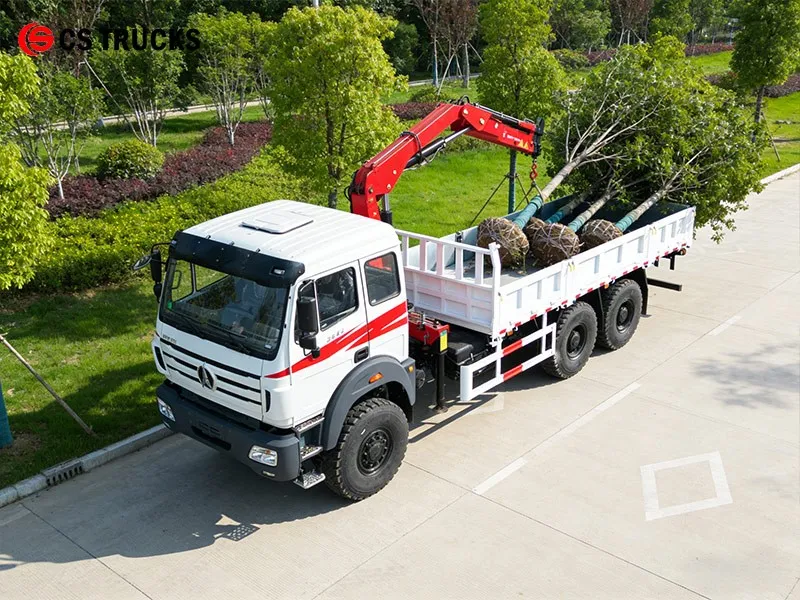 Beiben Heavy Duty Crane Truck for Trees Delivery Beiben Heavy Duty Crane Truck for Trees Delivery