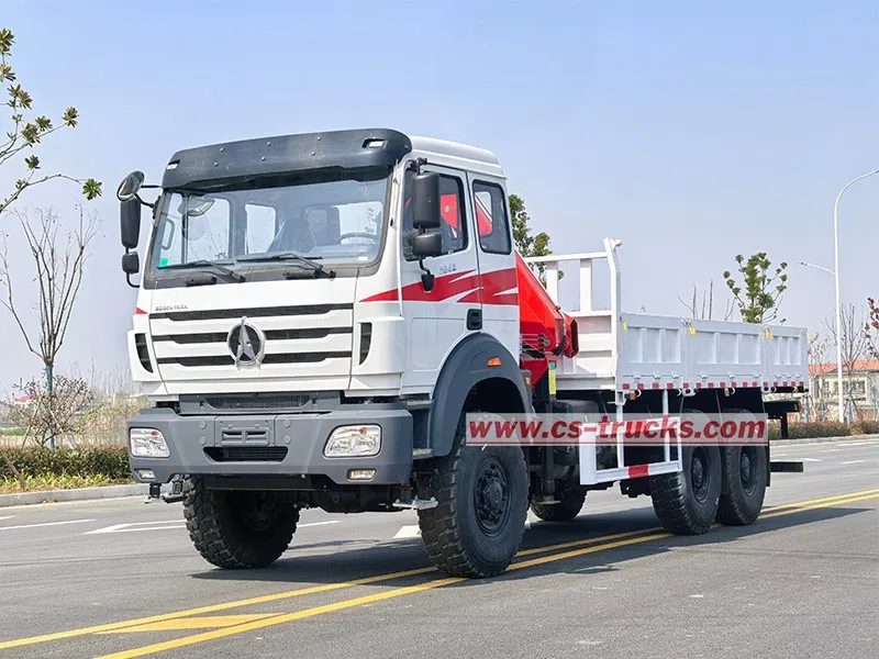 Front left view of Beiben 420 HP all wheel drive dropside truck for mining Front left view of Beiben 420 HP all wheel drive dropside truck for mining